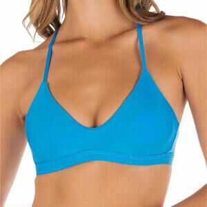 Hurley Juniors Blue Tie Back Bralette Bikini Swim Top Size XS